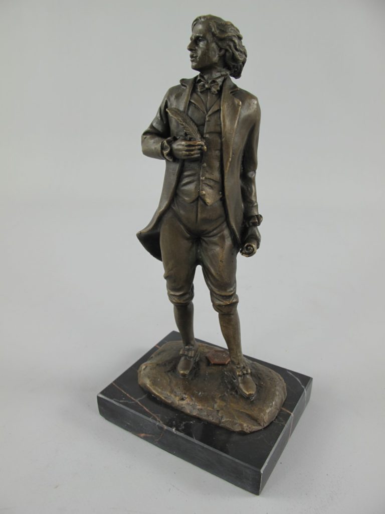 Bronzen Beeld Mozart Gedetailleerd Sculptuur 22 Cm H