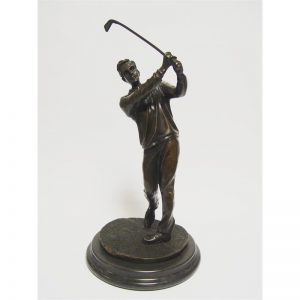 Beeld - Brons - 32,5 cm hoogte - Golfer