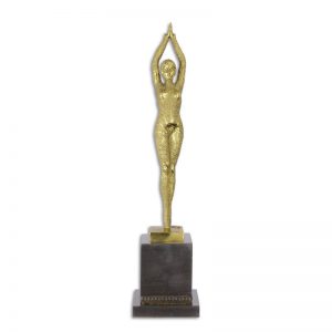 Beeld - Gepolijst bronzen sculptuur - Starfish, Vrouw - 48,6 cm hoog