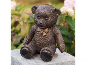 Tuinbeeld - bronzen beeld - Teddy beer - Bronzartes - 22 cm hoog