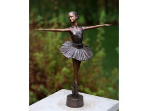 Tuinbeeld - klassiek bronzen beeld - Ballerina - Bronzartes - 32 cm hoog