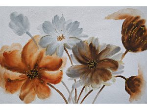 Olie op canvas - Bloemen - 80 cm hoog