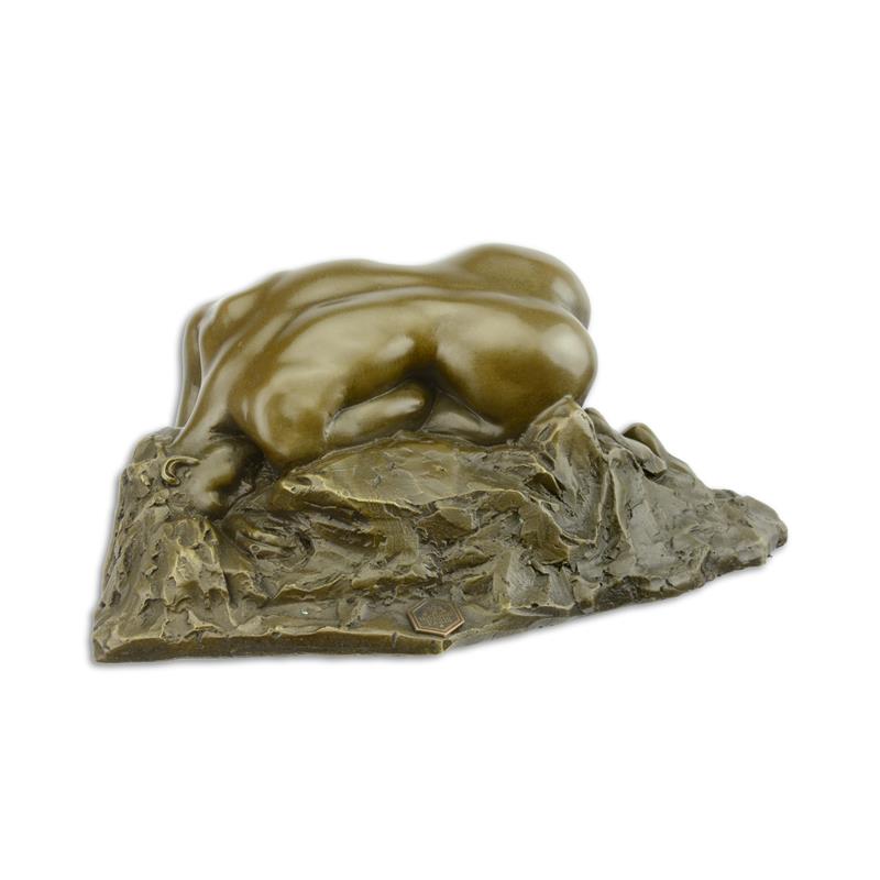 Beeld La Danaide - Auguste Rodin - Naakte dame - 9,7 cm hoog