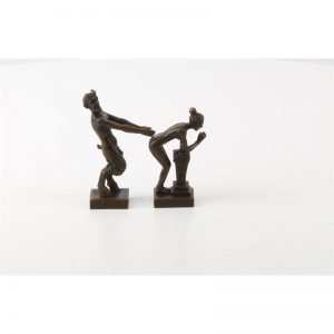 Satyr met vrouw - Erotisch sculptuur - 10,5 cm hoogte - Beeld
