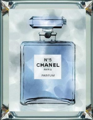 50 x 60 cm Spiegellijst met prent Chanel parfum prent achter glas