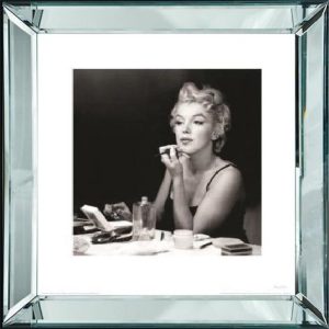 Marilyn Monroe - Spiegellijst met prent - 50 x 50 cm