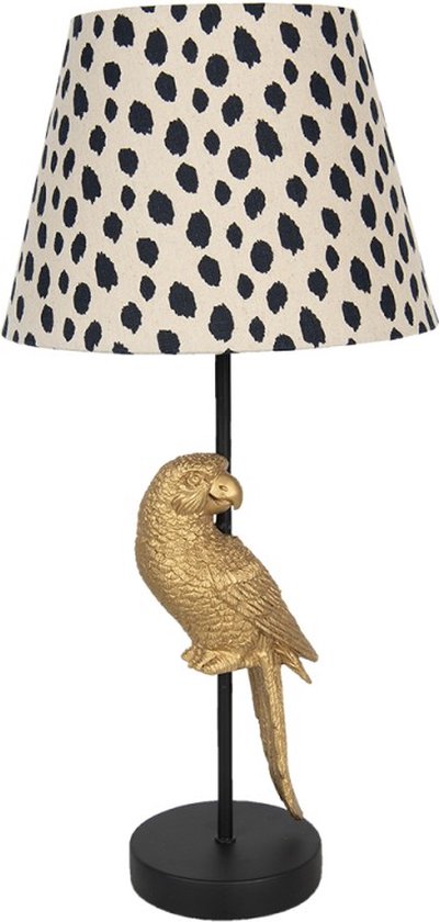 Tafellamp Lamp Ø 25x51 cm E27/max 1x60W Meerkleurig Kunststof Rond- bureaulamp - nachtlampje