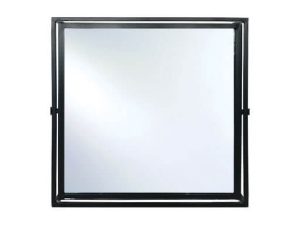Spiegel  ijzeren spiegel zwart  by Mooss