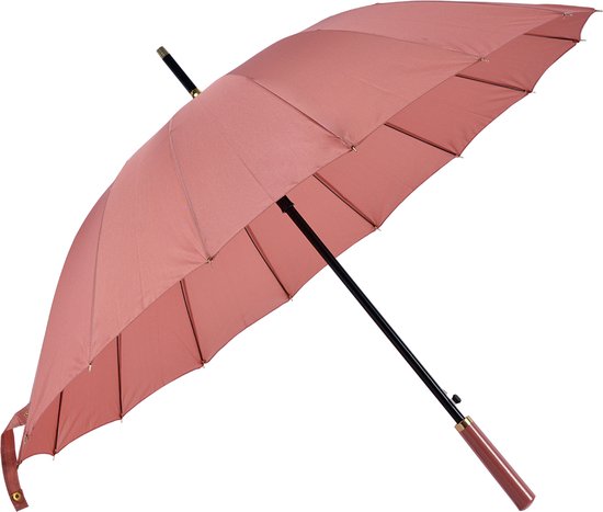 seinpaal Reparatie mogelijk gekruld Paraplu Volwassenen diam. 100*80 Roze Polyester Regenscherm -  trendybywave.nl