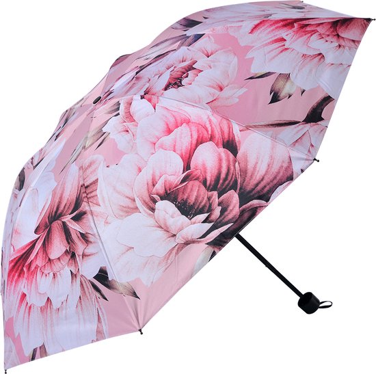 Strippen Ik geloof Archaïsch Paraplu Volwassenen diam. 95*110 cm Roze Polyester Bloemen Regenscherm -  trendybywave.nl