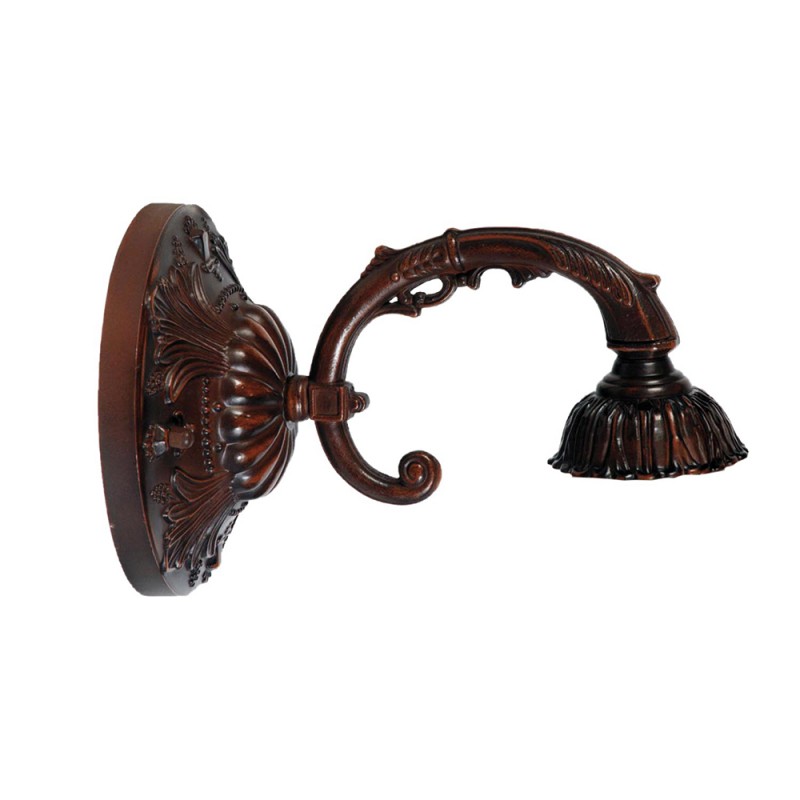 Wandlamp Tiffany 15x23x15 cm E27- Bruin Metaal Muurlamp Sfeerlamp Tiffany Lamp