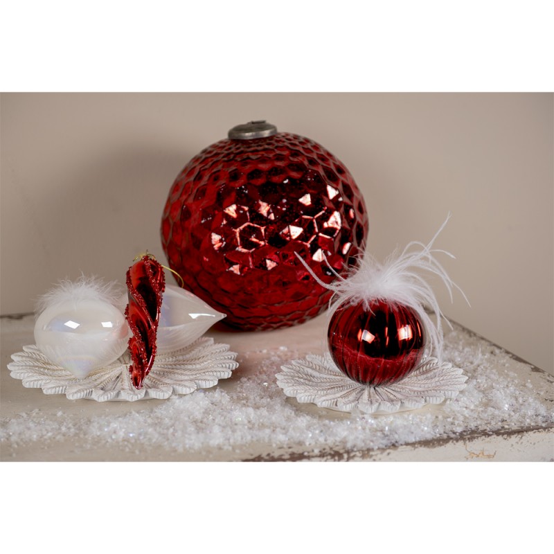 gesprek waar dan ook Bevoorrecht 2 x set van 4 kerstballen diam. 4 cm Rood Glas Kerstboomversiering  Kerstversiering Kerstdecoratie - trendybywave.nl