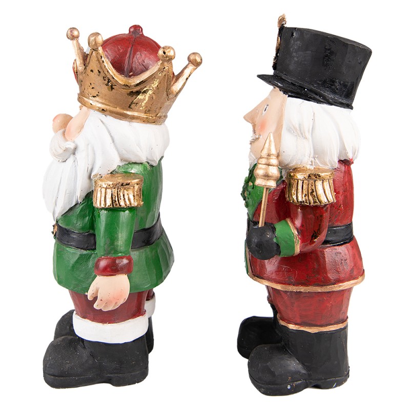 Beeld  Notenkraker 21 cm Rood Groen Kunststof - kerstdecoratie - accessoires - Image 2