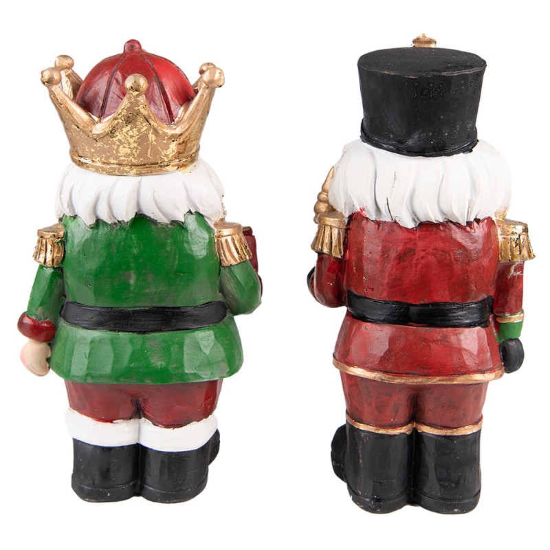 Beeld  Notenkraker 21 cm Rood Groen Kunststof - kerstdecoratie - accessoires - Image 3