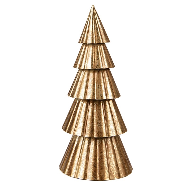 Kerstdecoratie Kerstboom 30 cm Goudkleurig ijzer - Decoratief Figuur Decoratieve Accessoires