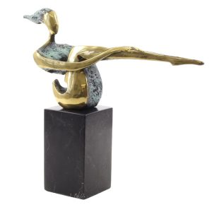 Naakte dame - Bronzen beeld - Abstract - h28,9 cm