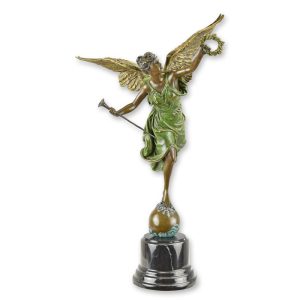 "Gevleugelde overwinning" - Bronzen beeld - sculptuur - H40,7 cm