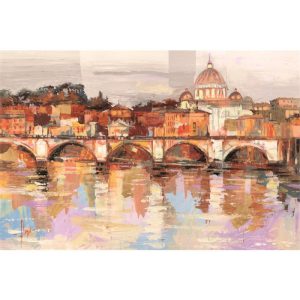 Dibond schilderij Dolcmente Rome 150x100 cm aluart Mondiart