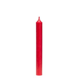 Dinerkaars Rood Branded by - lengte 19,5 cm - 18 stuks - parafine