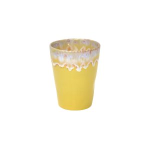 Costa Nova - servies - latte kopje - Grespresso geel - aardewerk