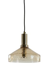 Hanglamp glas - Light & Living DELILO lamp amber