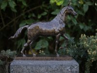 Tuinbeeld - bronzen beeld - Paard hot patina Bronzartes