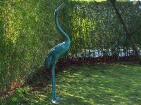 Tuinbeeld - bronzen beeld - Kraanvogel Bronzartes