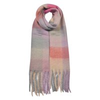 Wintersjaal Dames 35*210 cm Roze Synthetisch Wintershawl Sjaal Shawl