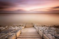 160 x 110 cm - glasschilderij - The silence of the lake - schilderij fotok