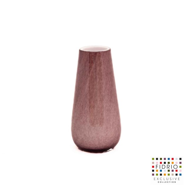 Design Vaas Gloriosa - Fidrio LILA LUSTER - glas, mondgeblazen bloemenvaas - hoogte 15 cm