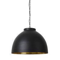 Hanglamp metaal - KYLIE XL zwart/goud - Ø60x42 cm  - Light & Living