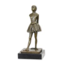 Bronzen beeld - danseres - sculptuur - 19,3 cm hoog