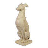 Gietijzeren beeld - Greyhound hond - Dieren sculptuur - 65,9 cm hoog