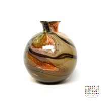 Design vaas Bolvase With Neck - Fidrio INDIAN SUMMER - glas, mondgeblazen bloemenvaas - diameter 19 cm