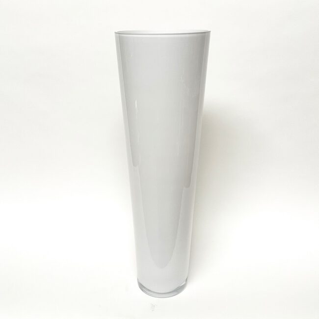 Design vaas Conic - Fidrio OPAL - glas, mondgeblazen bloemenvaas - diameter 22.5 cm hoogte 70 cm