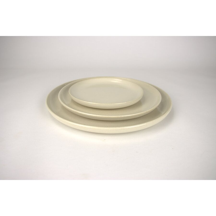 Kitchen trend - Villa - dinerbord - beige - set van 6 - 27 cm rond