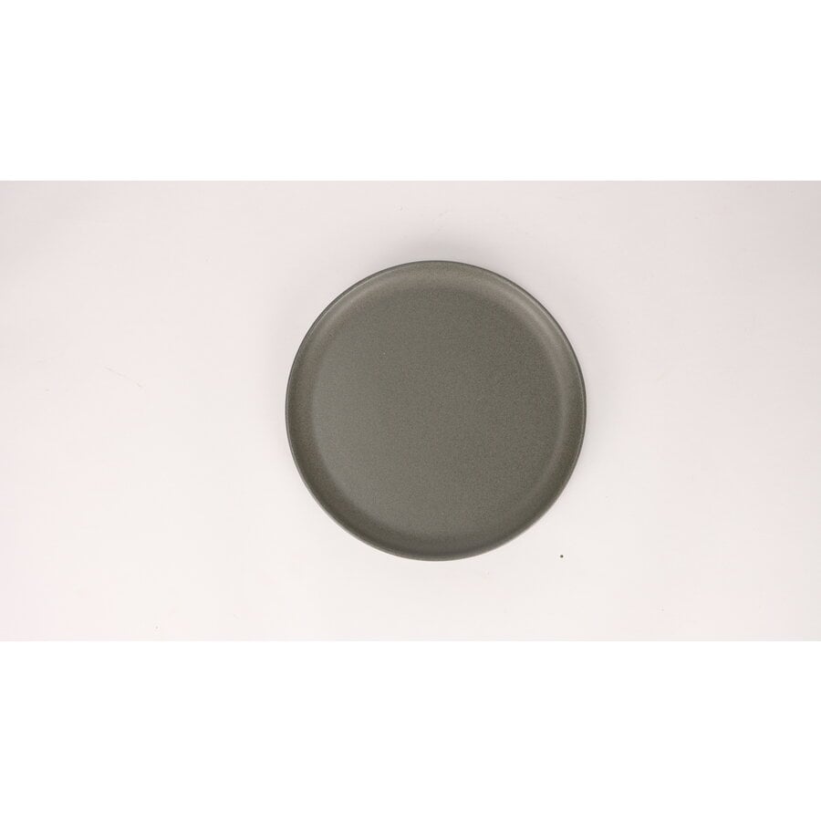 Kitchen trend - Villa - ontbijtbord - donkergrijs - set van 6 - 16 cm rond