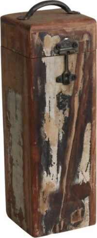 Raw Materials Scrapwood Wijnbox – 1 vak – Gerecycled hout