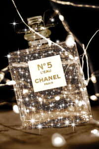 glasschilderij Chanel No 5